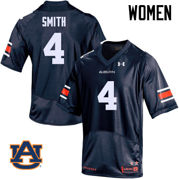 Women Auburn Tigers #4 Jason Smith College Football Jerseys Sale-Navy